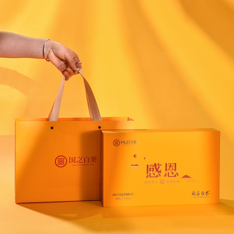 福鼎市 国之白茶感恩2017年甘露老树牡丹100g（5g*20泡）白牡丹福鼎白茶礼盒装